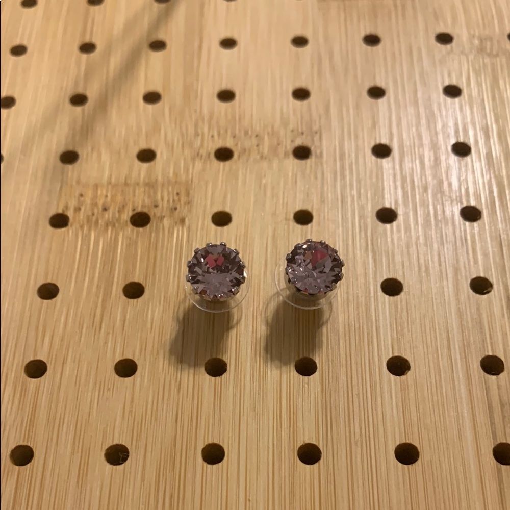 Vantel Pearls Silver and Pink Earrings